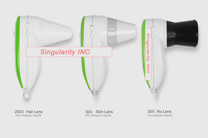 3 in 1 Iriscope+Skin Analyzer+Hair Analyzer,5.0MP High Resolution