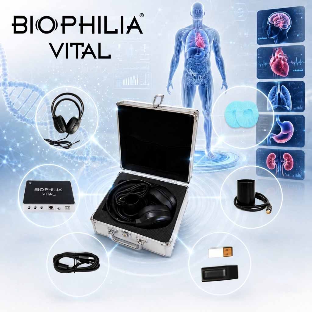 Biophilia Vital Bio-resonance Health Analyzer-Whole Body Constitution Screening & Spectrum Repair Therapy Device